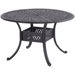 HARTMAN Amalfi Tisch, bronze, Alu-Guss, Ø120cm