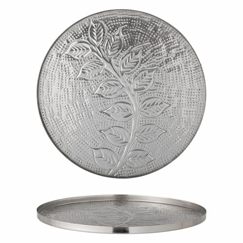 Leila dienblad, zilver, metaal
