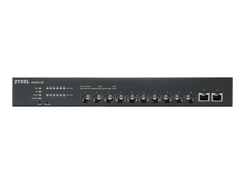 Zyxel XS1930-12F-ZZ0101F, Managed, L2/L3, Rack-Einbau