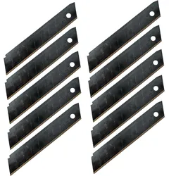 HM Müllner Abbrechklingen - schwarz - B105 - 18 mm - SK5-Stahl - 10 Stück