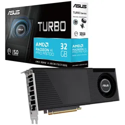 ASUS TURBO Radeon AI PRO R9700 32GB GDDR6 Workstation Grafikkarte