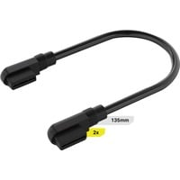 iCUE LINK Slim-Kabel, 135mm, 90° abgewinkelt schwarz, 2 Stück