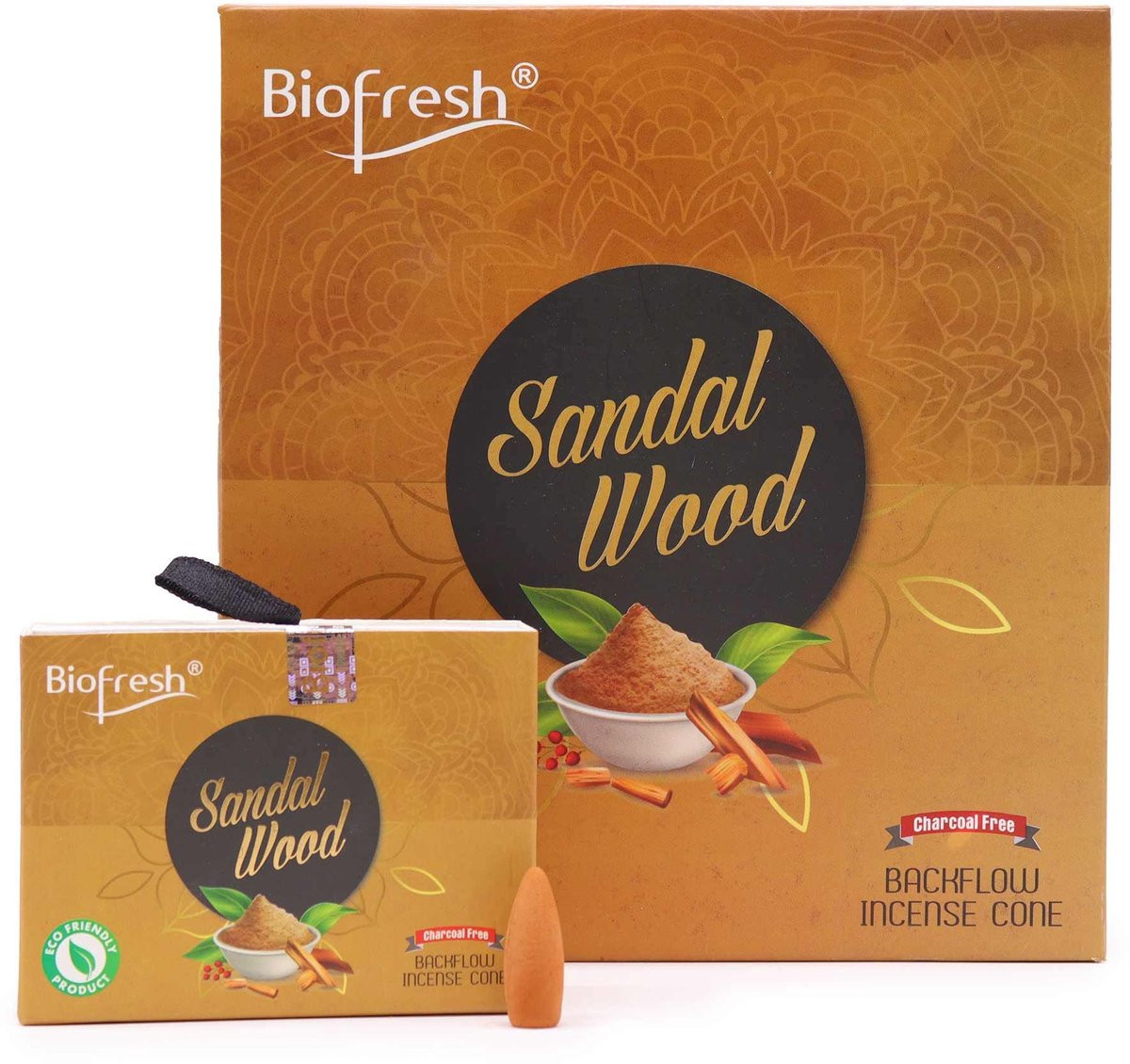 Ancient Wisdom Biofresh Backflow Wierookkegels Sandelhout (40 stuks)