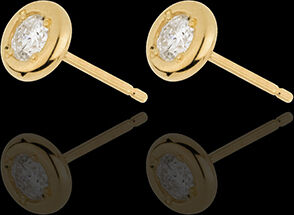 Edenly Diamantohrringe Puppe in Gelbgold