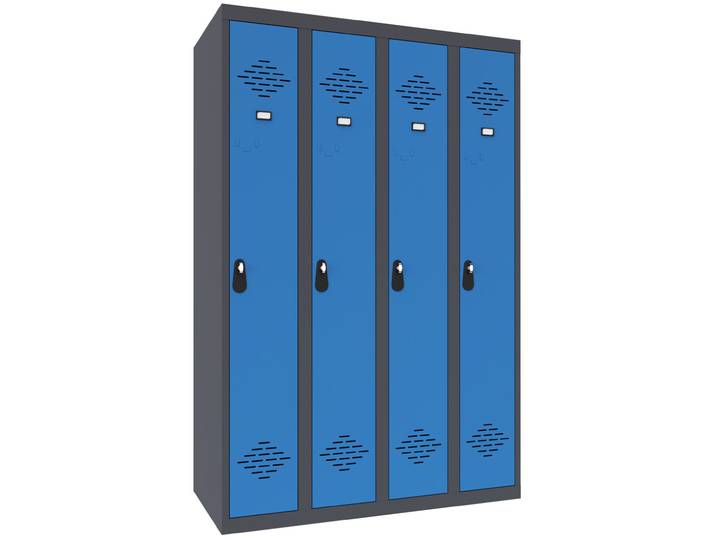 Vestiaire Avantage Industrie Propre Monobloc- Largeur 120 cm - Bleu