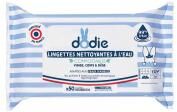 Dodie Lingettes Nettoyantes à l'Eau 50 Lingettes Compostables Grand Format - Paquet 50 lingettes