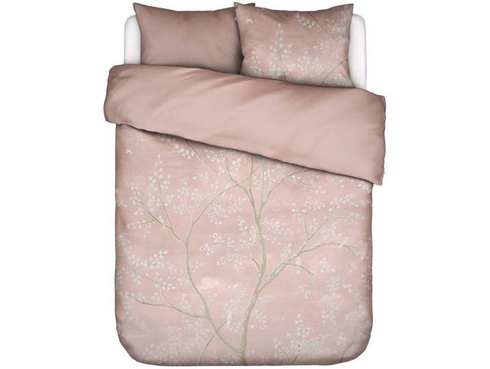 Essenza Lucienne Dekbedovertrek Biologisch Katoensatijn Blush pink - Tweepersoons – 200x200/220 cm