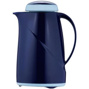 Helios Thermoskanne Wave Mini 2942-008 Kunststoff, mit Drehverschluss, dunkelblau, 0,6 Liter
