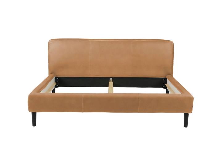 Bett Bly nature Leder 140 x 210 cm