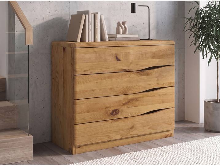 Kommode Wildeiche „Sophie“ 100 cm Massivholz Wildeiche