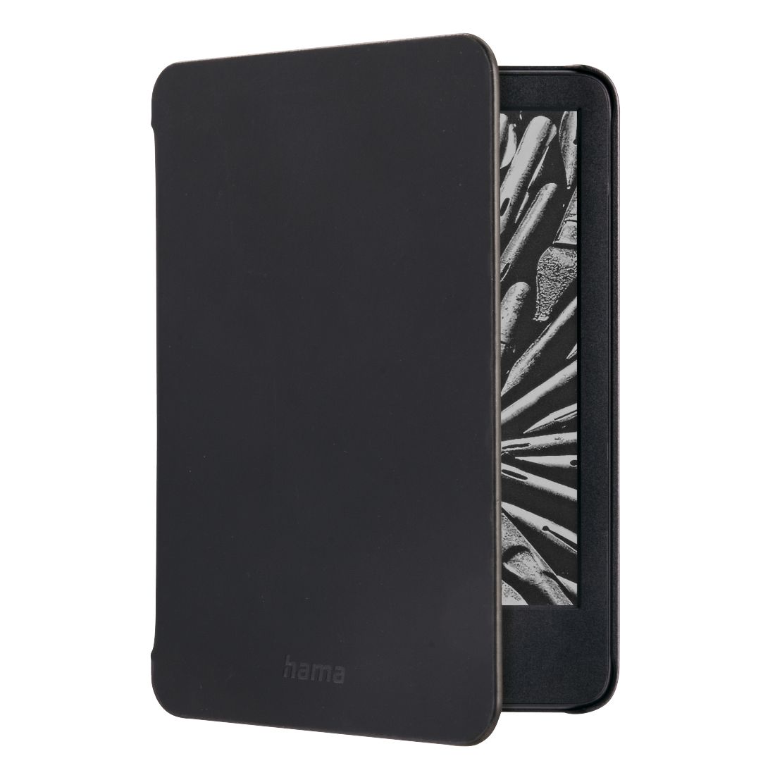 Hama Folio aus Kunststoff für Amazon Kindle 5 (11th Gen. 2022) Schmutzabweisend, Staubresistent, Kratzresistent (Schwarz) 217241 Fold 00217241