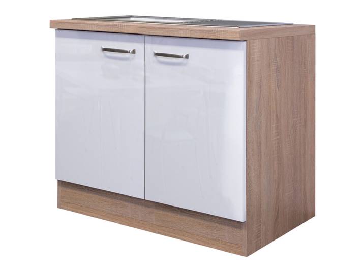 Spülenunterschrank LUKE Sonoma Eiche /weiß