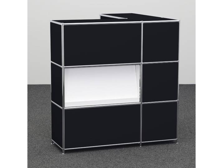 Empfangstheken System4, Schwarz, Neu - Elegant & Stilvoll