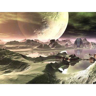 Papermoon "PLANETEN-FUTURISTISCH WELTRAUM MOND GALAXIE UNIVERSUM"