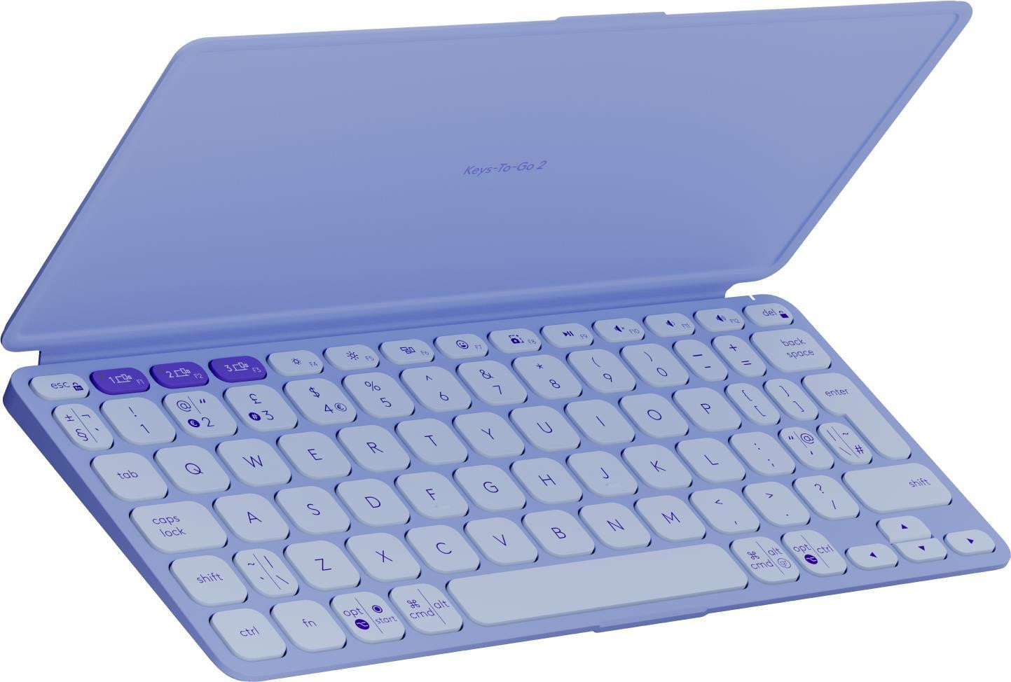 Logitech Keys-To-Go 2 draadloos toetsenbord, QWERTY Amerikaanse internationale lay-out, paars