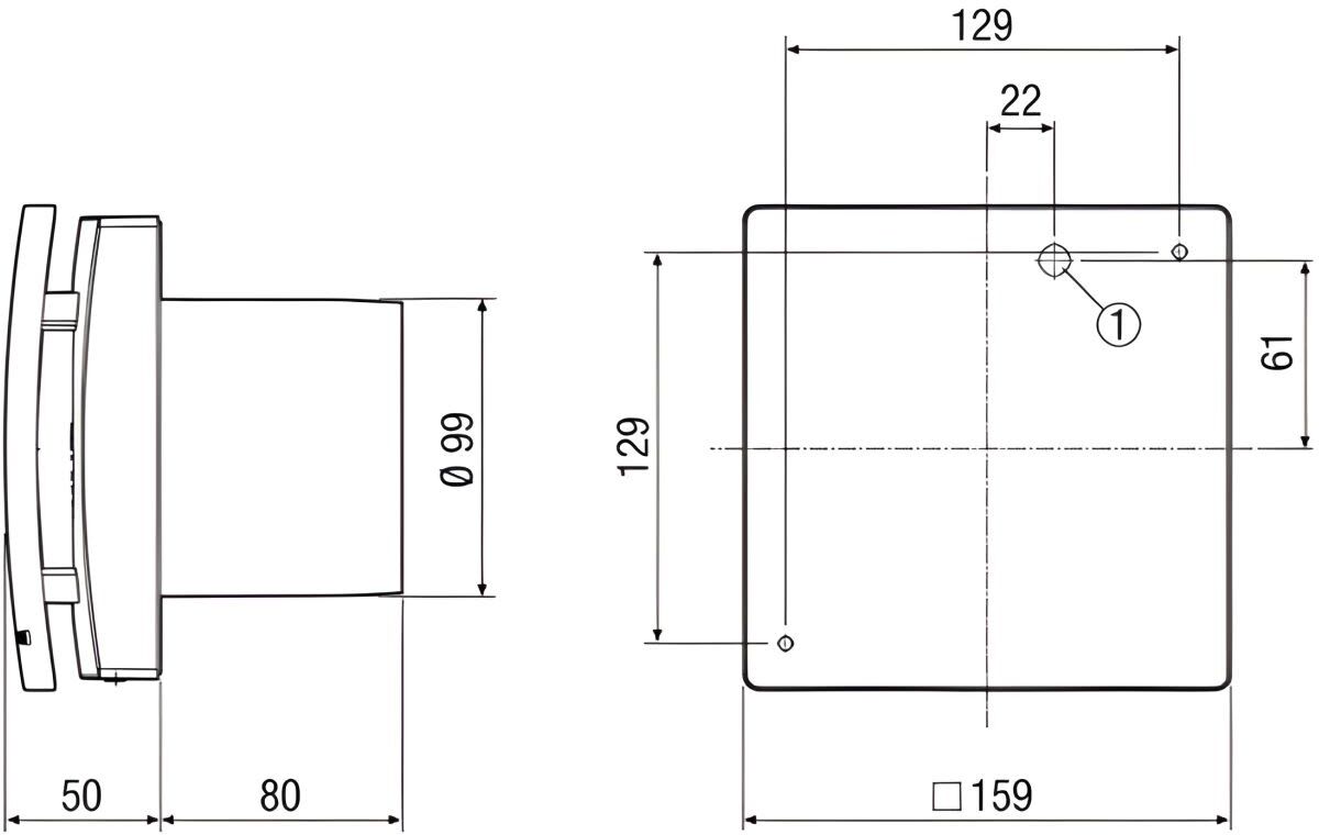 MAICO Kleinraumventilator AKE 100/1