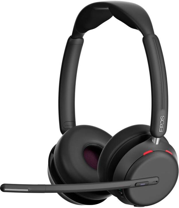 EPOS IMPACT 1060T   Casque Casque duo Bluetooth pour l'Open Office qui lutte contre la fatigue cérébrale, certifié Microsoft Teams.