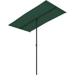 Helloshop26 - Gartenschirm Outdoor-Gartenmöbel mit Aluminiummast 180 x 130 cm grün 02_0008216
