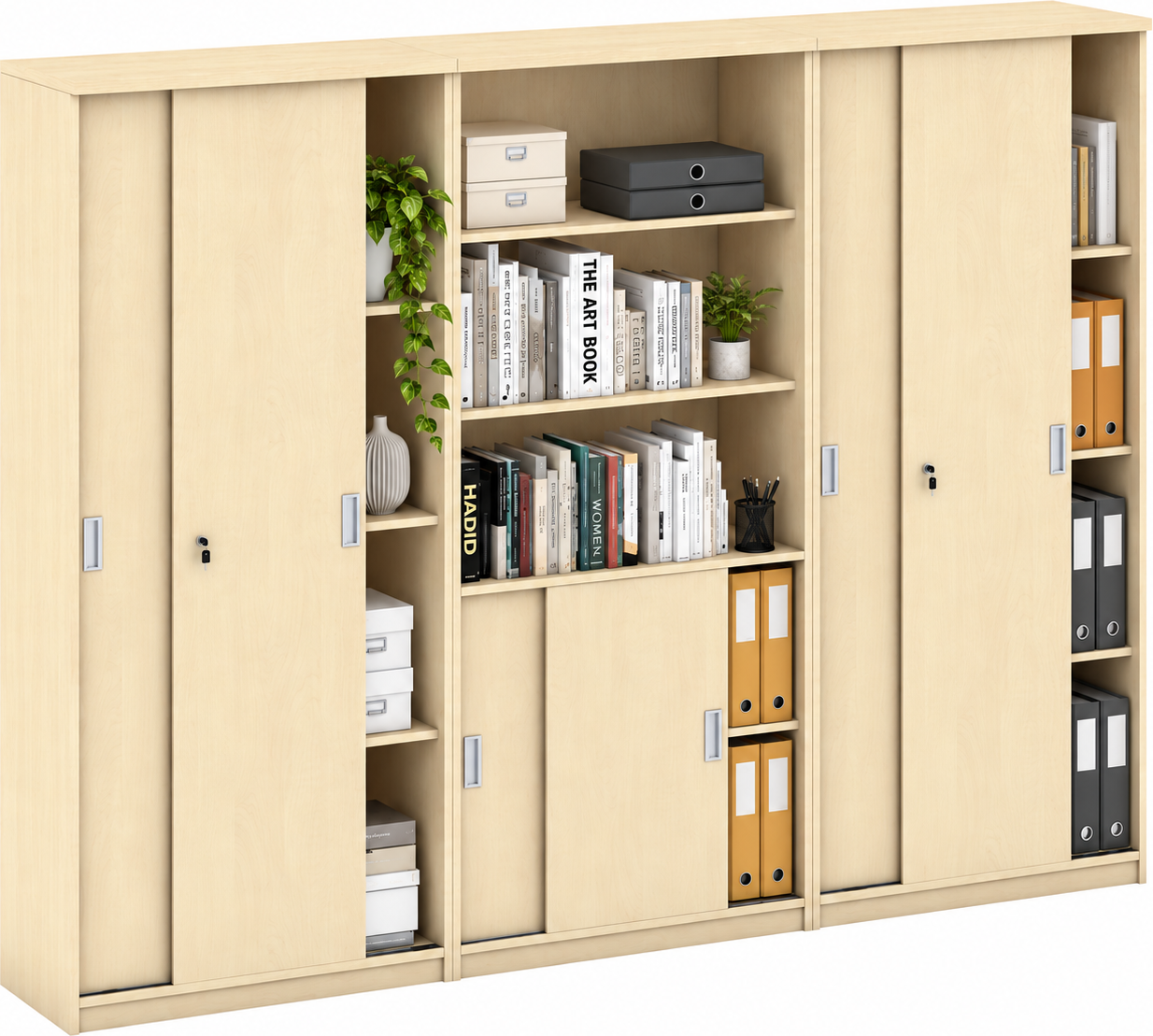 B2B Partner Schrank-Set MIRELLI, Typ IX – Birke