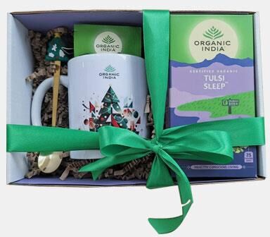 ORGANIC INDIA RITUAL NATAL INFUSAO BIO TULSI SLEEP 25 SAQUETAS + CANECA
