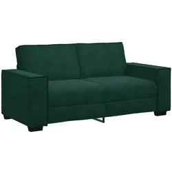 vidaXL 2-Sitzer-Sofa Dunkelgrün 180x78x84 cm Samt