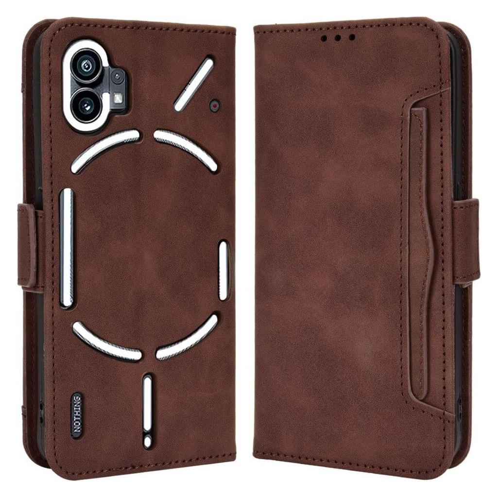 Cover-Discount Nothing Phone (1) - Etui mit vielen Kartenfächer braun (Nothing Phone (1)) (660106895C)