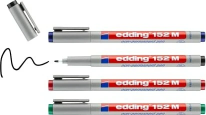 edding 152 Folienstifte-Set farbsortiert non-permanent 4 St.