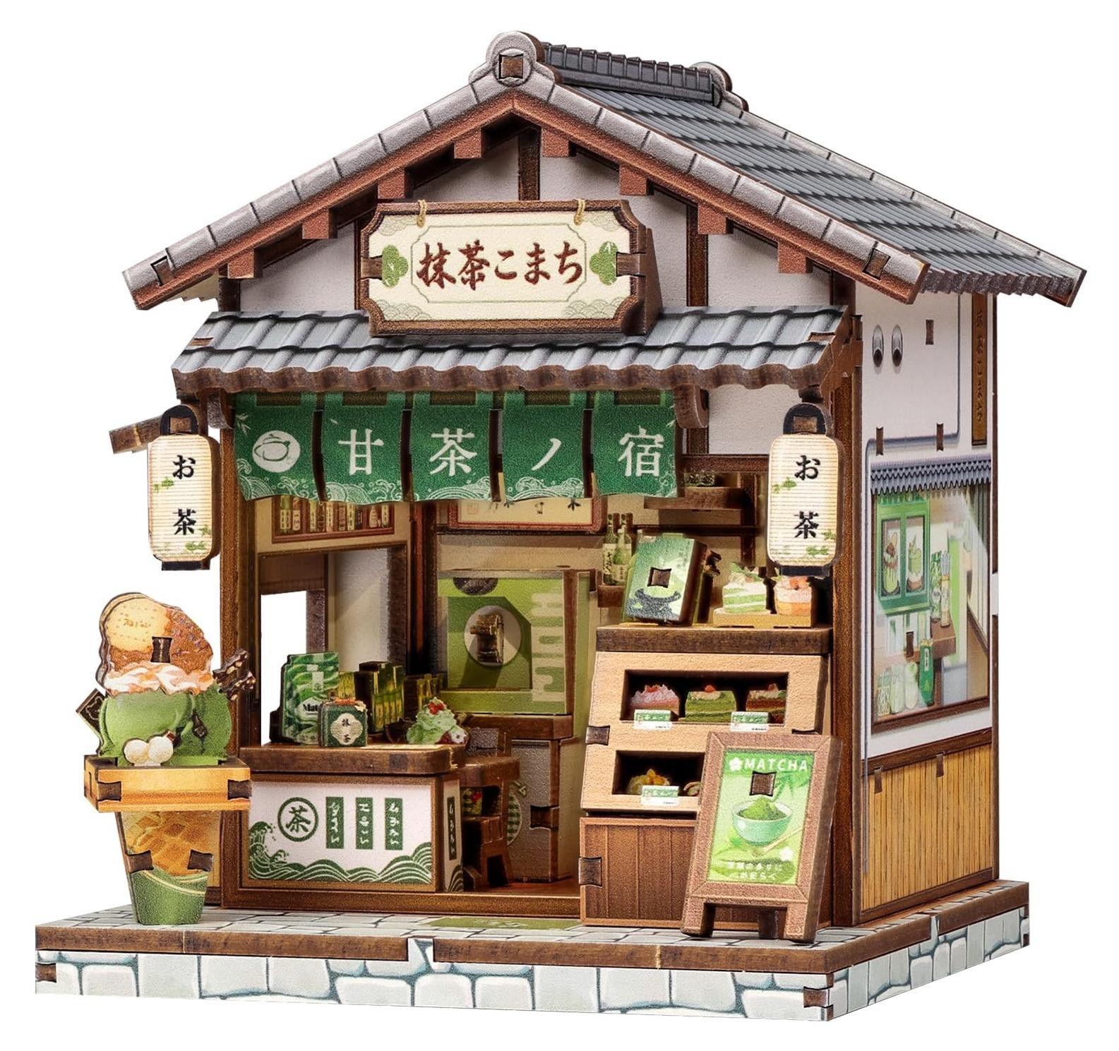 Japanse miniatuurset: Kyoto Matcha-theehuis voor volwassenen