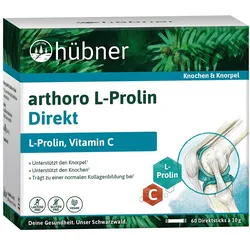 HÜBNER arthoro L-Prolin Direkt Pulver 60X10 g