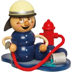 Kuhnert, Weihnachtsfiguren, Drechslerei - Rauchfigur Rudi & Rosi - ca. 14 cm - Handarbeit - Made in Germany