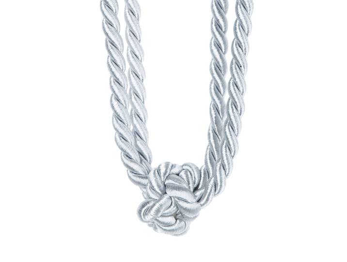 Embrasse Carline 60cm Gris/Argenté Longueur corde : 60 cm