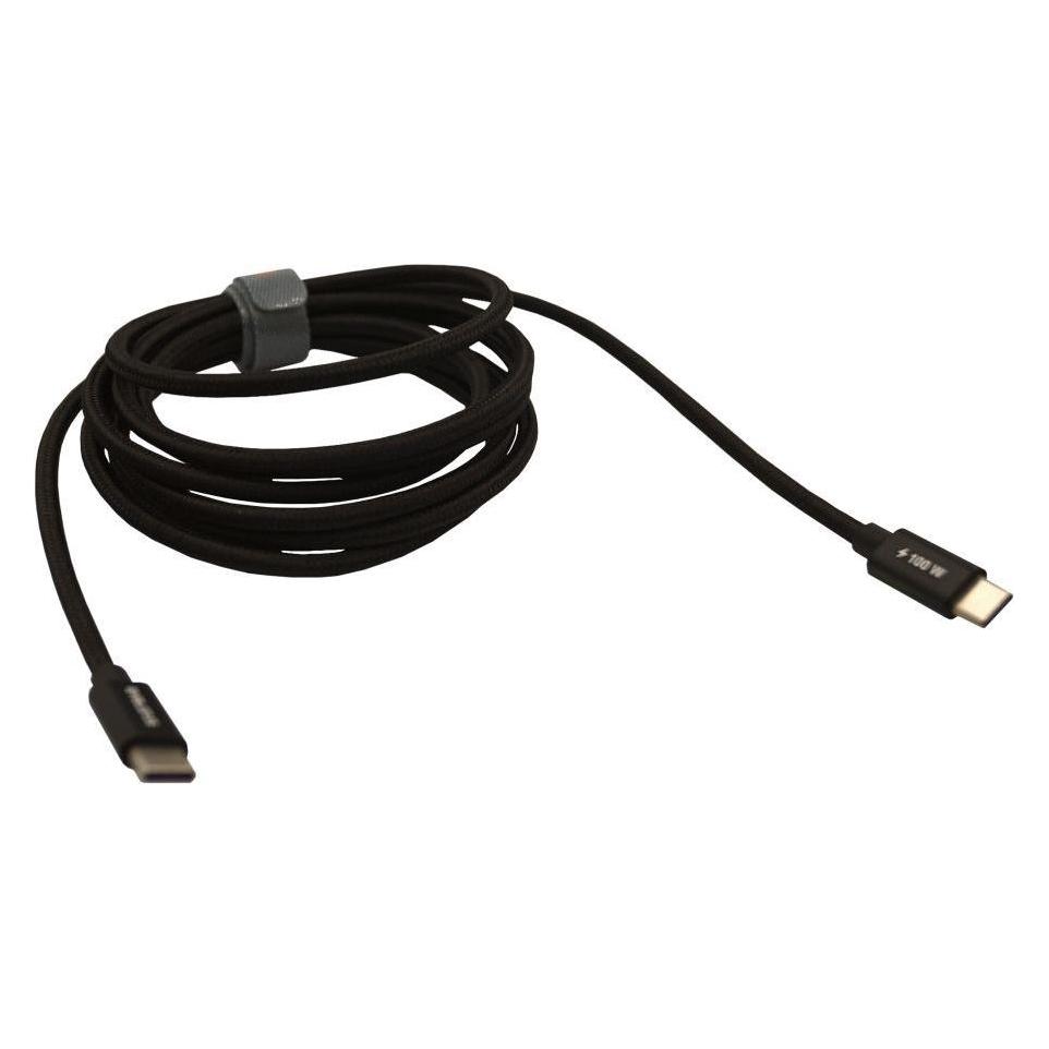 Evelatus Cable USB 2.0 Type C to Type C 2M 100W5A black cable (2 m, USB 2.0, 100 W) (EVELATUS)