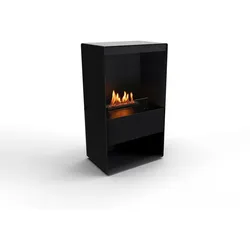 Planika - Senso Stove BEV Bioethanol-Kamin ohne Abzug, Fernbedienung, Stahl, Bioethanol-Ofen