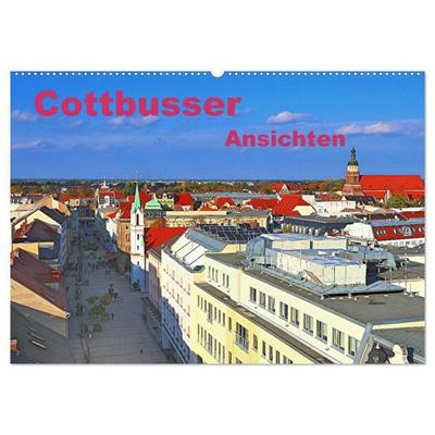 Cottbusser Ansichten (Wandkalender 2026 DIN A2 quer), CALVENDO Monatskalender