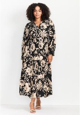 Plus Size Women's Shiloh Tiered Maxi Dress by Avenue in Back To Love (Size 16)