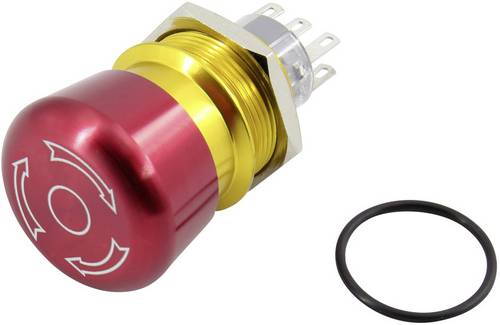 TRU COMPONENTS TC-GQ22-A-22TSB203 Not-Aus-Schalter 250V 5A 2 Wechsler IP65 1St.