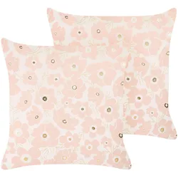 DEKOKISSEN 2er-Set Rosa 45/45 cm Triteleia