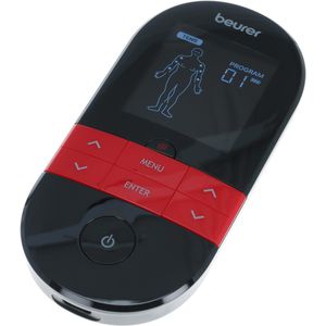 Beurer Reizstromgerät EM 59 Heat, TENS & EMS, 64 Programme, 2 Kanäle, 4 Elektroden-Pads