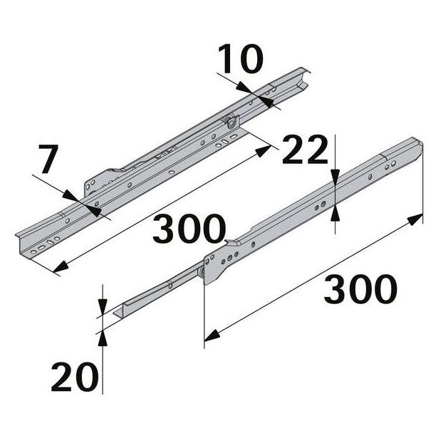Hettich Schubladenschiene (31615238)