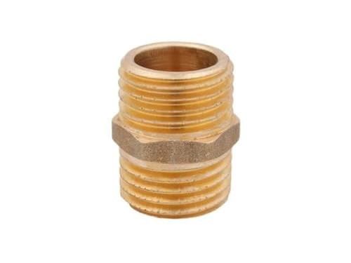 Schlösser Armaturen JS Nippel AGxAG Dubbelzijdig 1/2" Messing