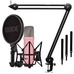 RØDE NT1 Signature Pink Mikrofon mit Gelenkarm, Mikrofon