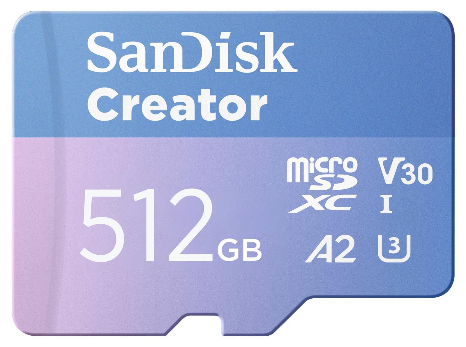 SanDisk Creator MicroSD SD-kaart 512GB