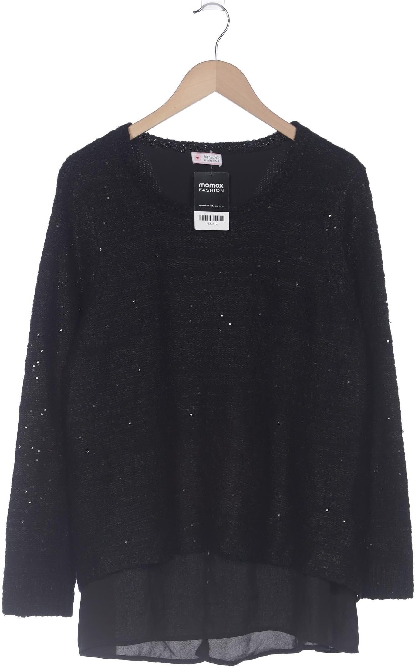 Herzensangelegenheit Damen Pullover, Schwarz, Gr. EU 42, Synthetik - Second Hand