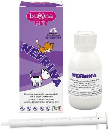 Buona Pet Nefrina Flacone 60 g Mangime Complementare Per Cani e Gatti