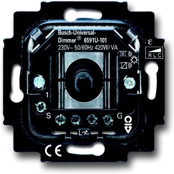 Universal Busch Jaeger Univ.Drehdimmer 60-420W/VA 659 U-101  60-420W/VA 6591 U-101