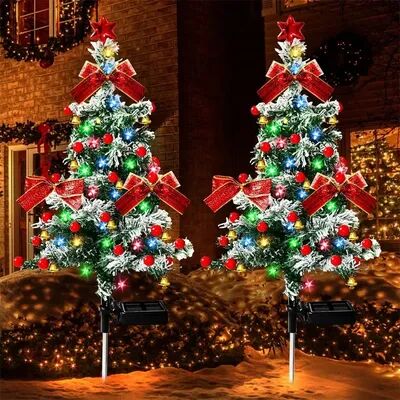 Multicon Wholesale Hub Decorated Solar Cedar Christmas Tree Lights, Outdoor Patio Garden Lamp For Christmas Atmosphere Decorated Solar Cedar Christmas Tree Lights, Outdoor Patio Garden Lamp For Christmas Atmosphere