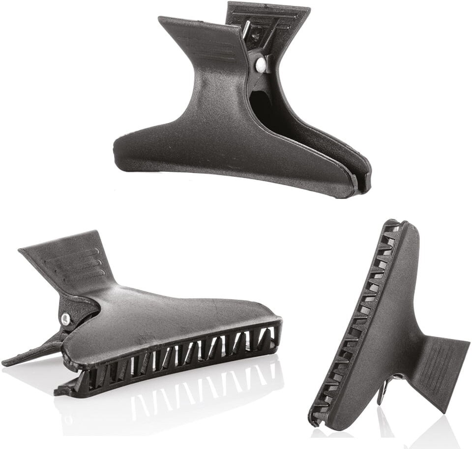 Clips ferma ciocche in plastica 12 pezzi