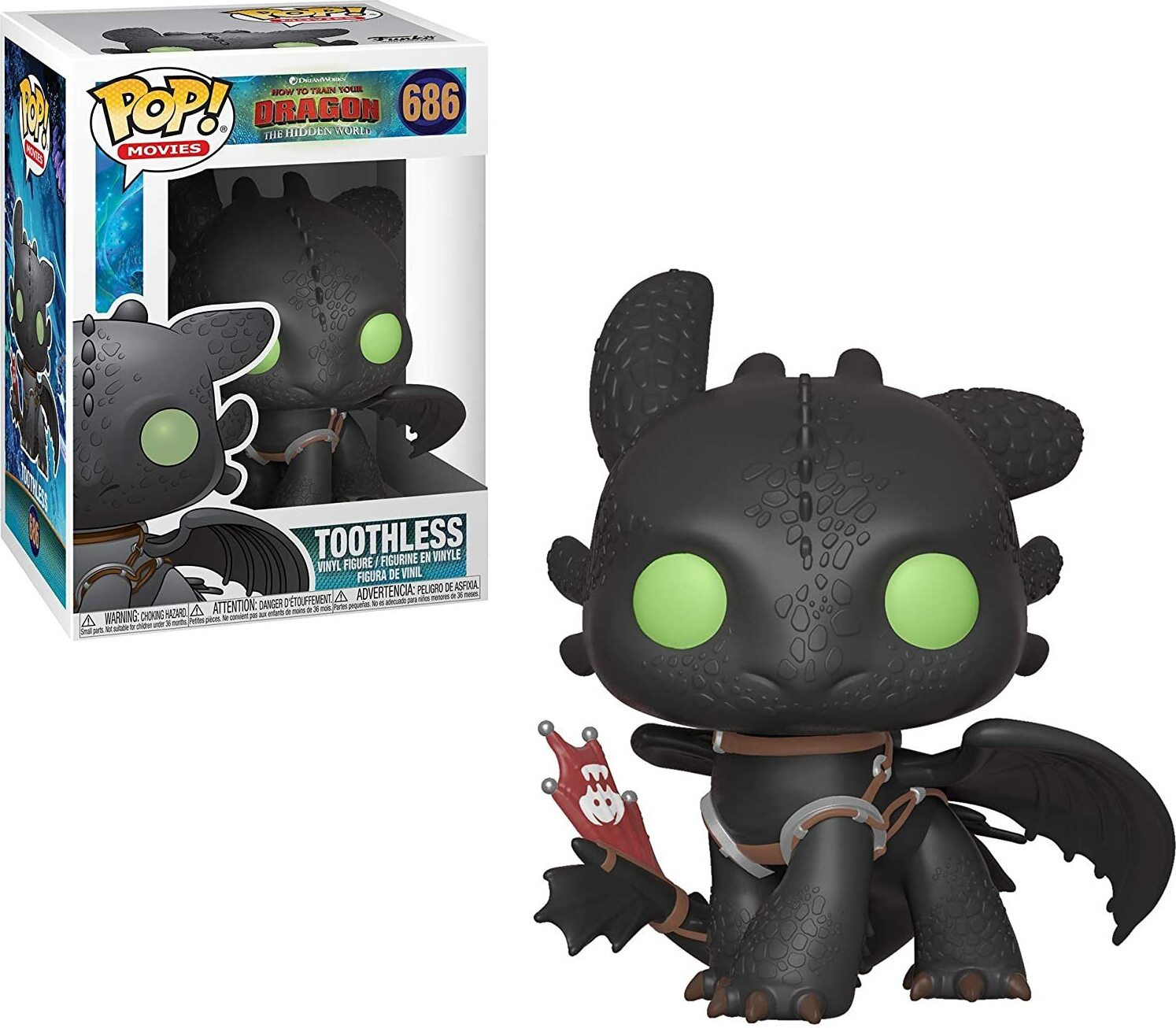 Funko POP! Vinyl Figure How to Train Your Dragon 3 Toothless 9 cm