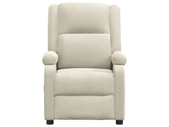 Siège inclinable - Crème - Fauteuil inclinable électrique - 1 place - Crème Velours 70x93x98 cm F4621