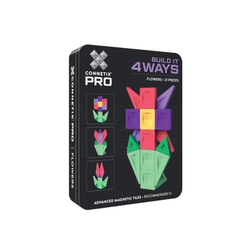 Connetix PRO Magnetische bouwset Bloemenpack, 21 stuks